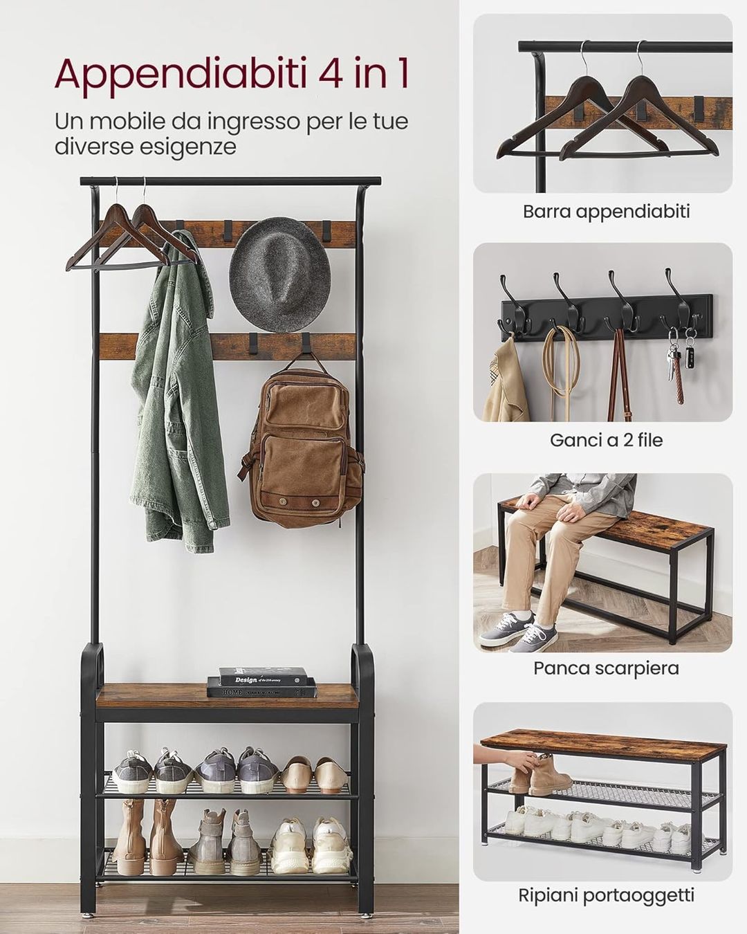 Guardaroba: Industrie Design Garderobe/Kleiderständer‪ – Nuovo e nell'imballaggio originale da Lopagno venduto da CLep 3
