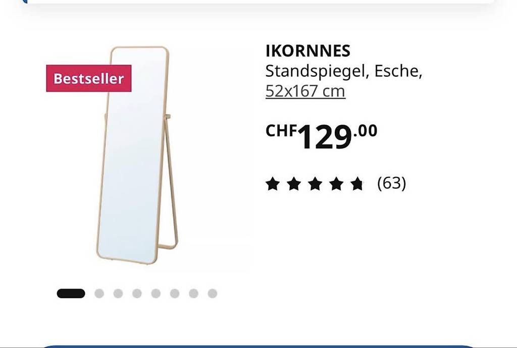 Spiegel: IKEA IKORNNES Spiegel – Gebraucht aus Glattpark(Opfikon) von dic_7gxr