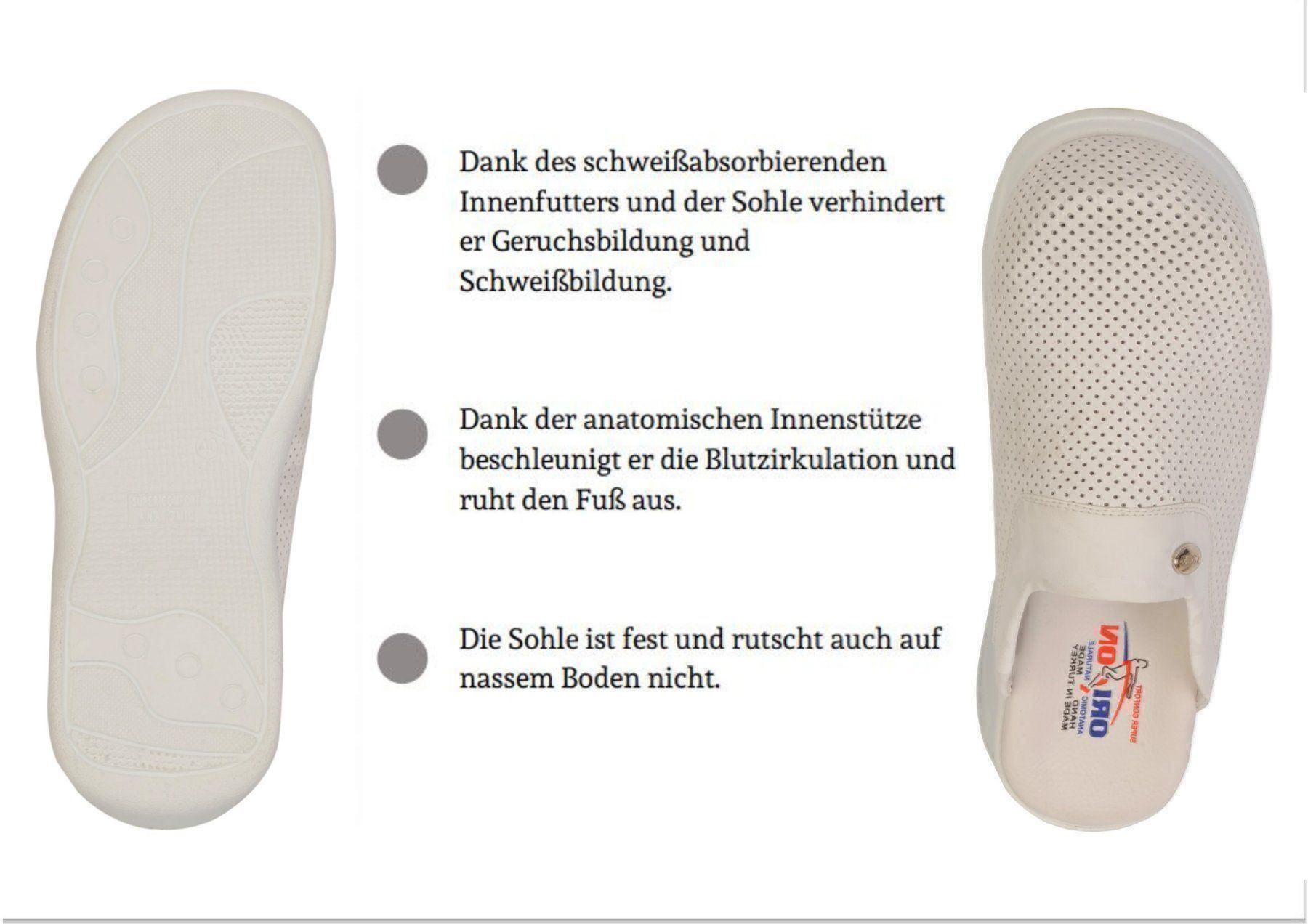 Scarpe da uomo: Sabo orthopädische Clogs Slipper Weiss – Nuovo e nell'imballaggio originale da Oberglatt ZH venduto da Azurra 6