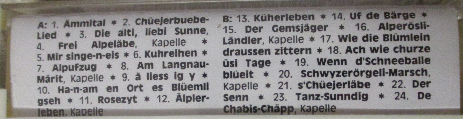 Musicassette: Im schöne Ämmital / Kassette / MC – Nuovo e nell'imballaggio originale da Flumenthal venduto da novbra 1