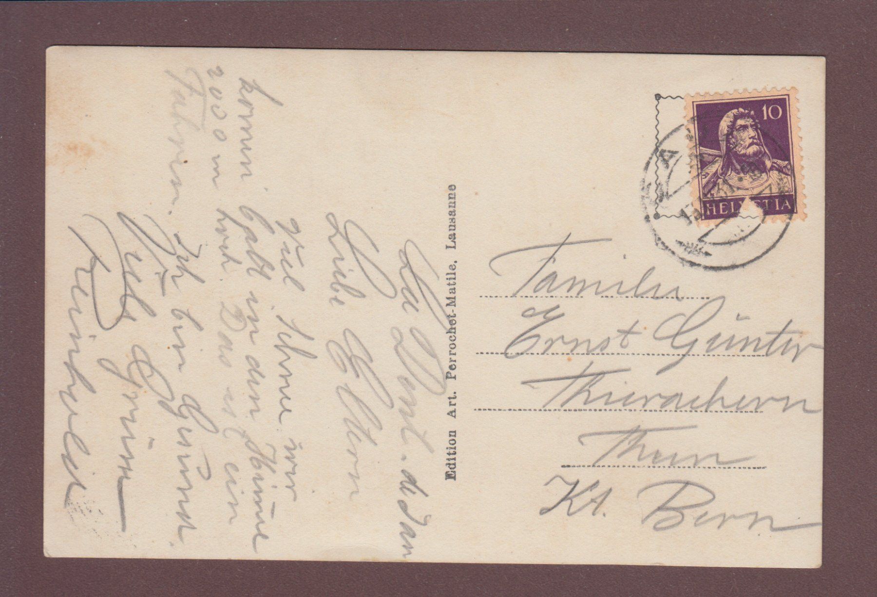 Cartoline postali: DENT DE JAMAN en hiver - 1931 – Usato da Pully venduto da nicecards 1
