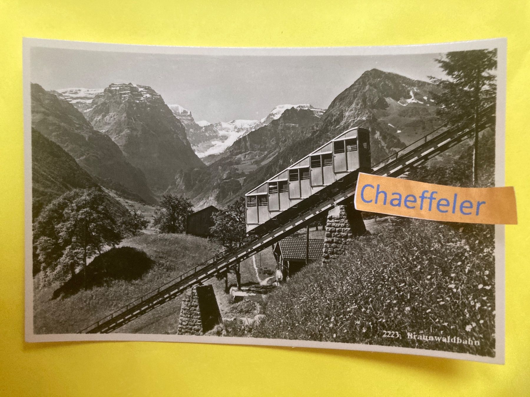 Ansichtskarten: 2223 Braunwald – Gebraucht aus Zürich von Chaeffeler