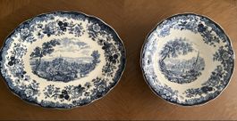Royal Worcester Avon Scenes Platter and Bowl Set