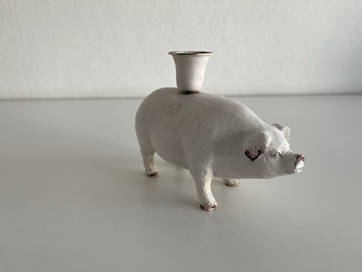 Figurines: Schwein / Kerzenständer – D'occasion à Wetzikon ZH par seli03
