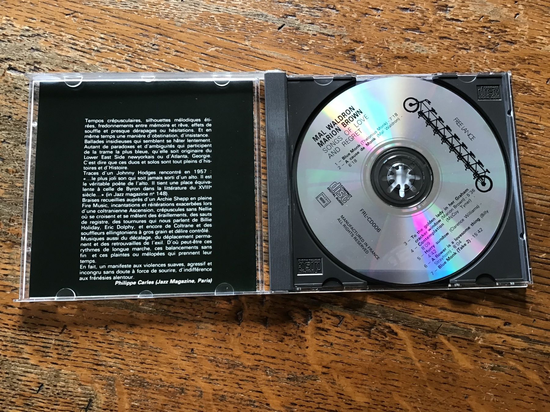 CDs: Jazz CD Mal Waldron/Marion Brown – Gebraucht aus Fully von  1