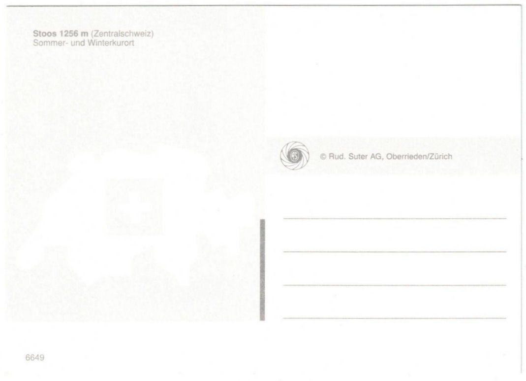 Cartoline postali: Stoos - Standseilbahn – Usato da Binningen venduto da Mountainrider 1