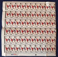 120 x Briefmarken Fussball WM 1966 England