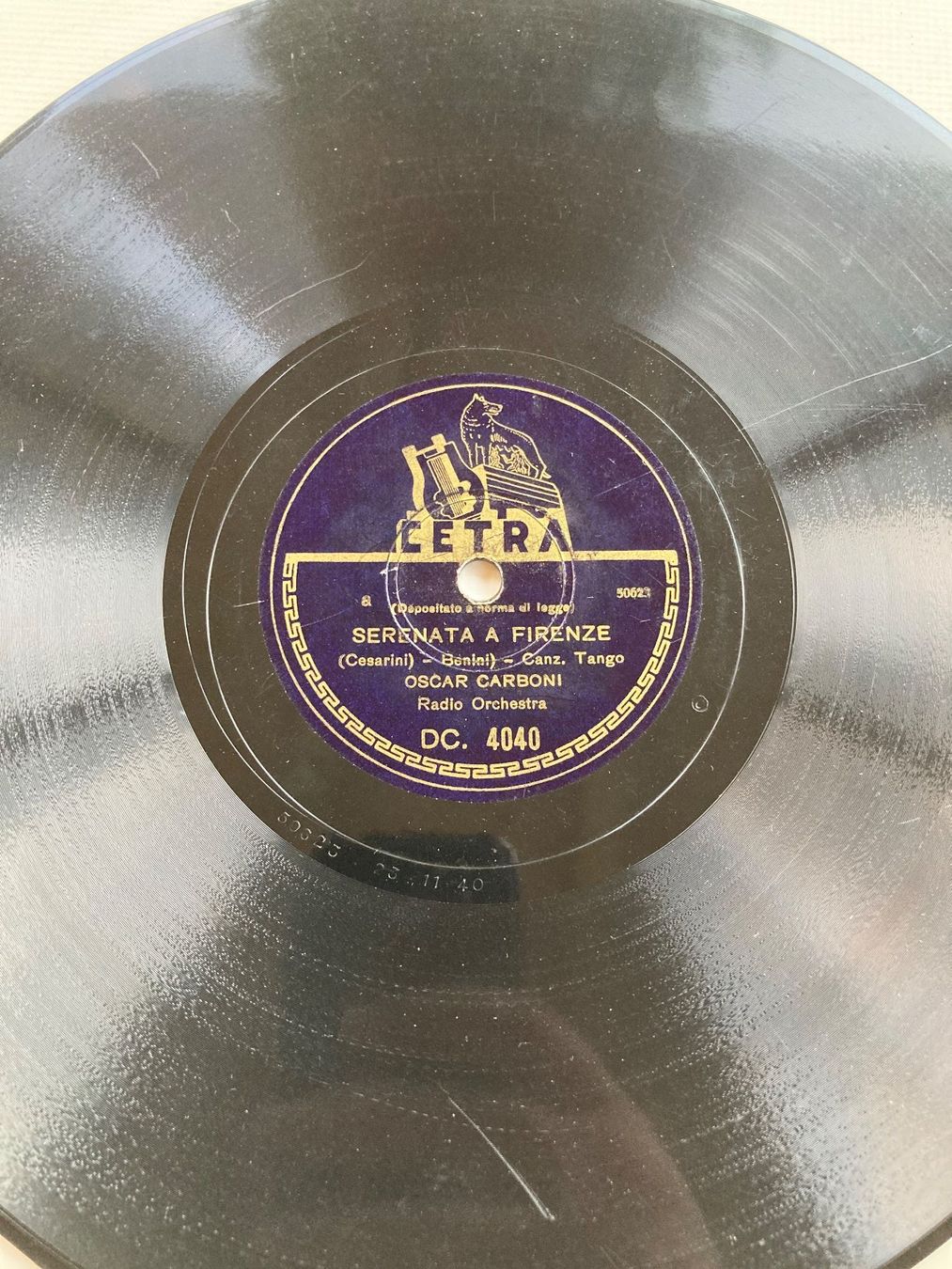 Schallplatten: Vier italienische Schellackplatten, eine davon sehr alt – Gebraucht aus Altstätten SG von orthophonix 4