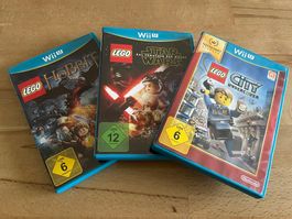 3er Set WiiU LEGO Games: City Undercover, Hobbit, Star Wars