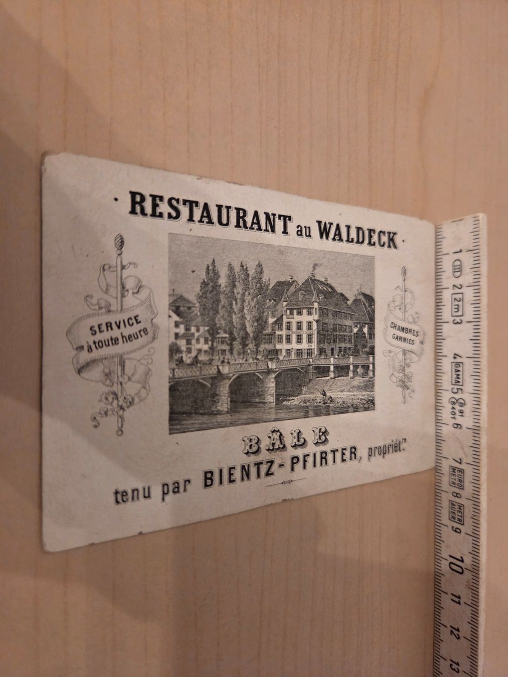 Cartoline postali: Restaurant au Waldeck Basel um 1890 – Usato da Basel venduto da bartlome78 2