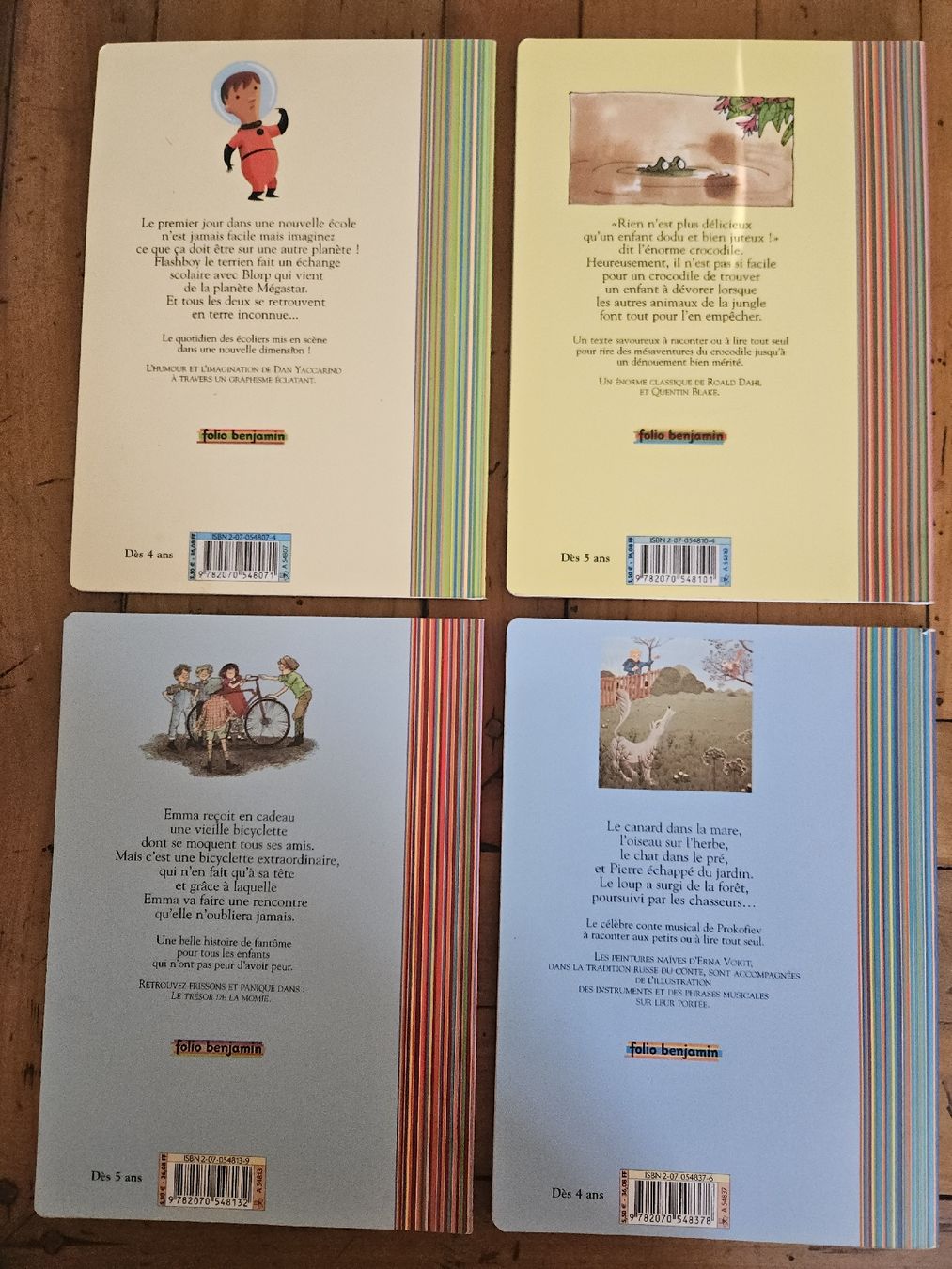 Libri: 4 livres enfants 4-5 ans Folio Benjamin – Nuovo (secondo la descrizione) da Thônex venduto da lacomtessedesfees 1