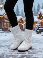 Winterschuhe Schneeschuhe weiss gefüttert Gr 36 Neu