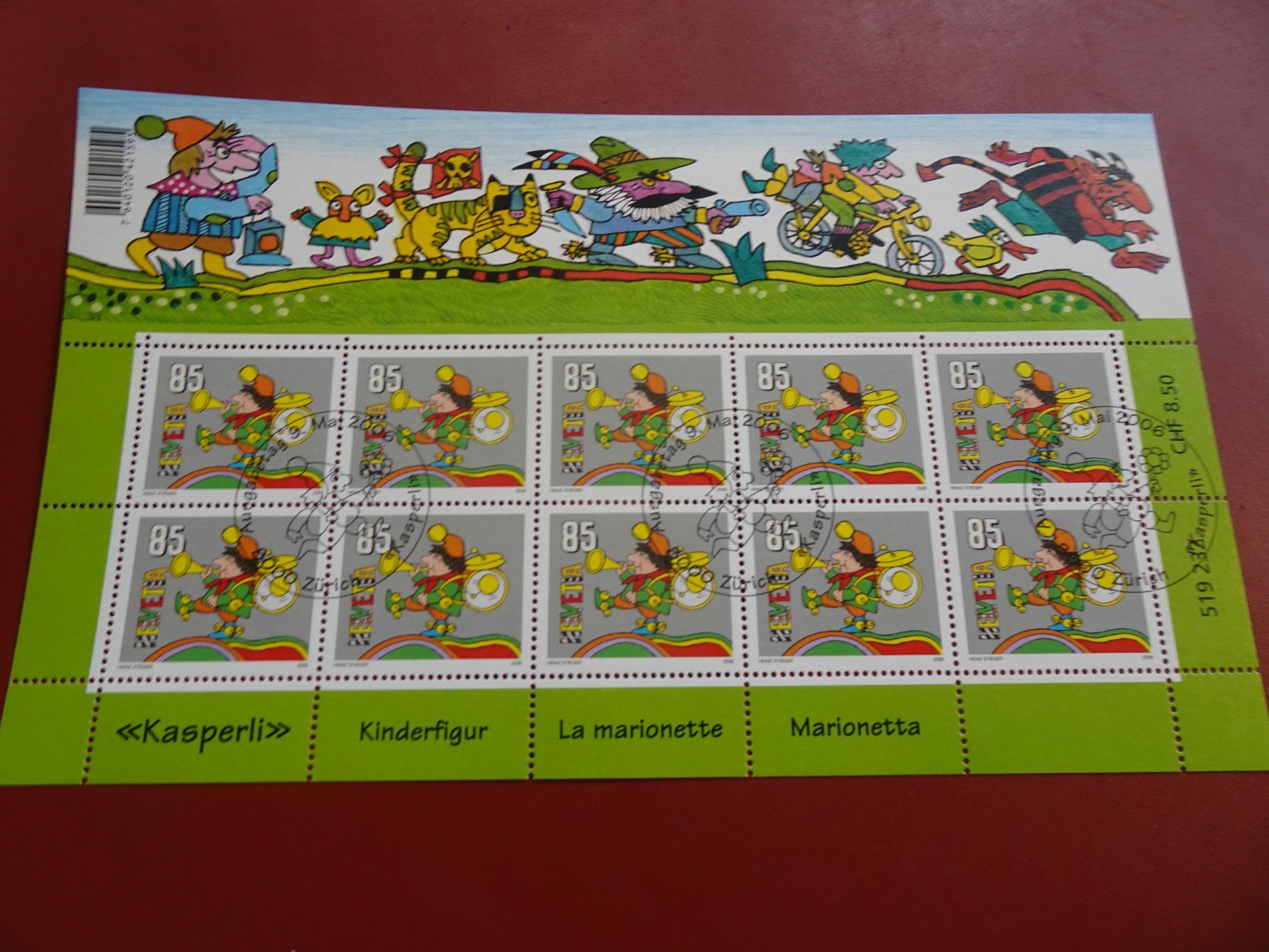 Tutti i francobolli: 2006, KLEINBOGEN KSPERLI, AUSGABETAG – Nuovo (secondo la descrizione) da Eschenbach SG venduto da eDaisy