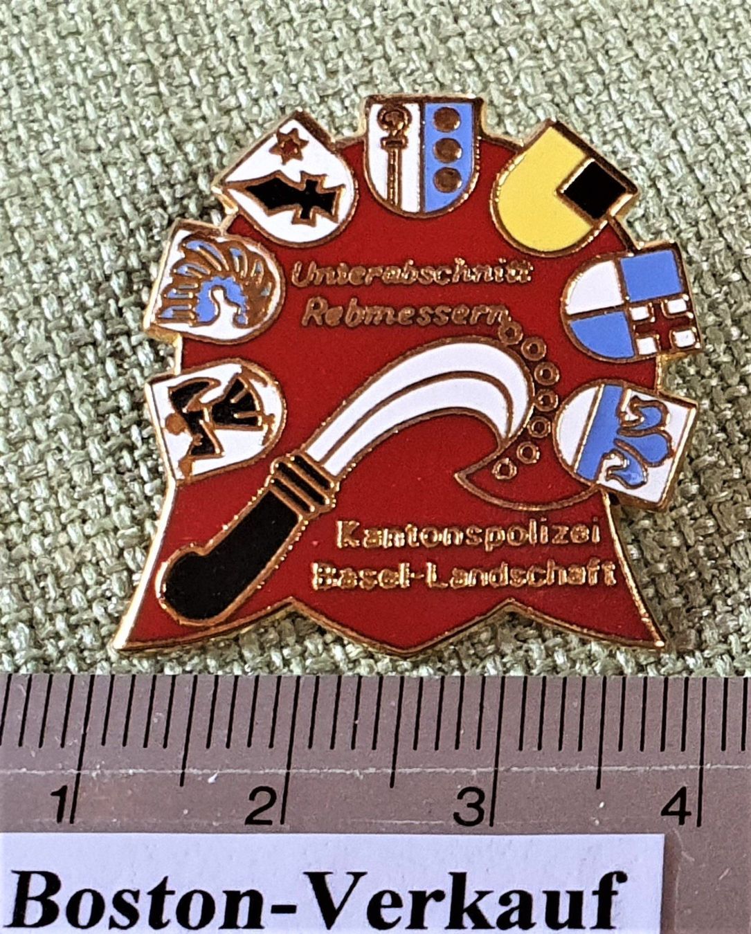 Placchette & Badge: F349 Pin Kantonspolizei Basel-Landschaft – Usato da Reinach BL venduto da Boston-Verkauf 2