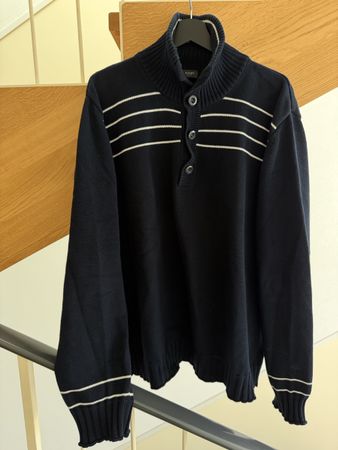 Herren Pullover JOOP dunkelblau mit Knöpfen