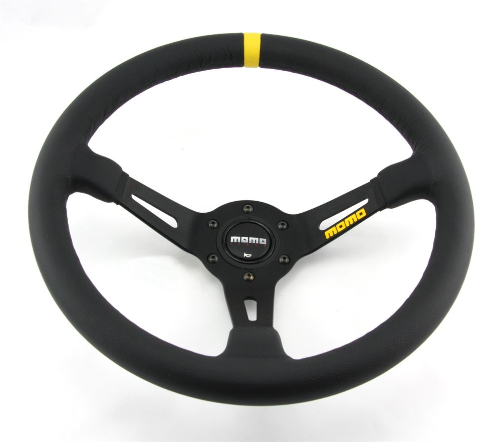 Tutti pezzi di ricambio auto: Momo Leder Sportlenkrad Modell MOD. 08 3 – Nuovo e nell'imballaggio originale da Moers venduto da BMS-Racing 3