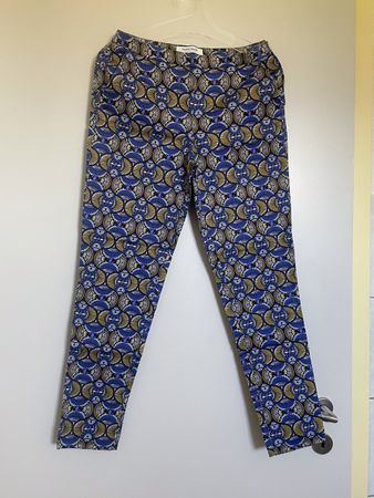 Pantalon NAF NAF bleu et jaune, taille 34