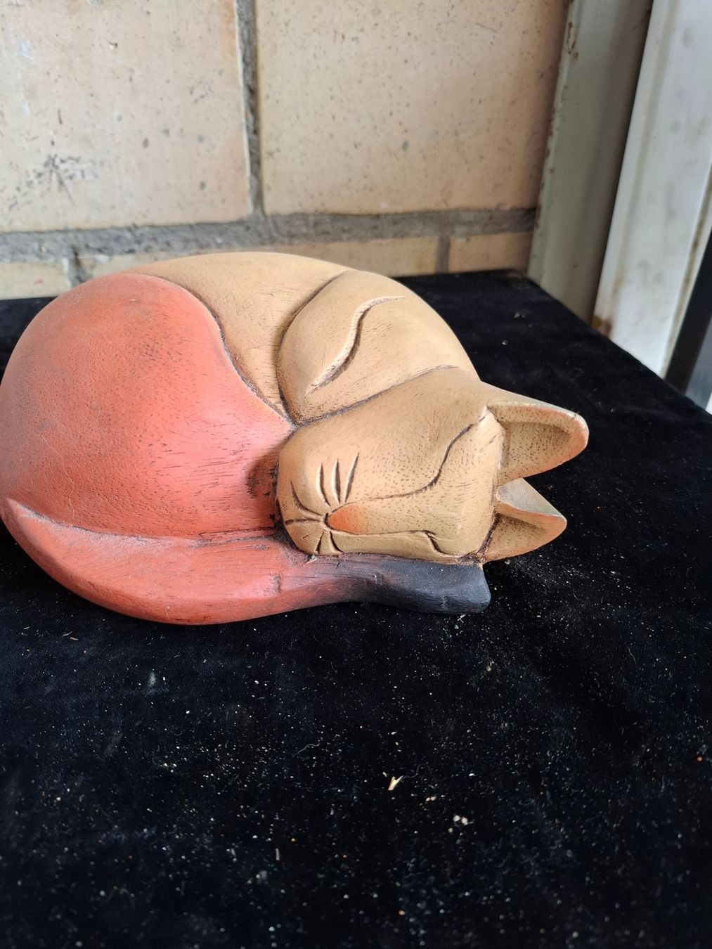 Statuette: Katze schlafend, Dekofigur Katze – Usato da Schönholzerswilen venduto da clyde123