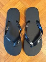 Black flip-flops