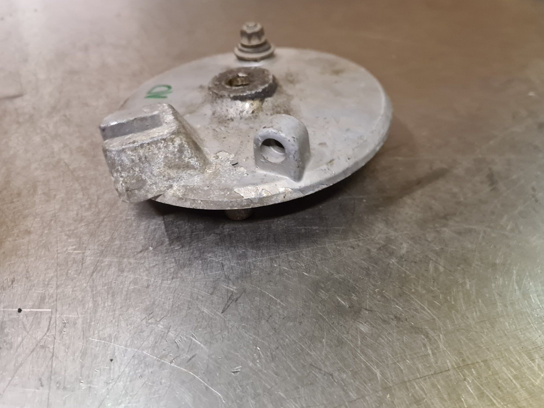 Sachs Parti ricambio per ciclomotori: Puch Sachs Bremsanker platte – Usato da Eichberg venduto da Schmid-Motos 1