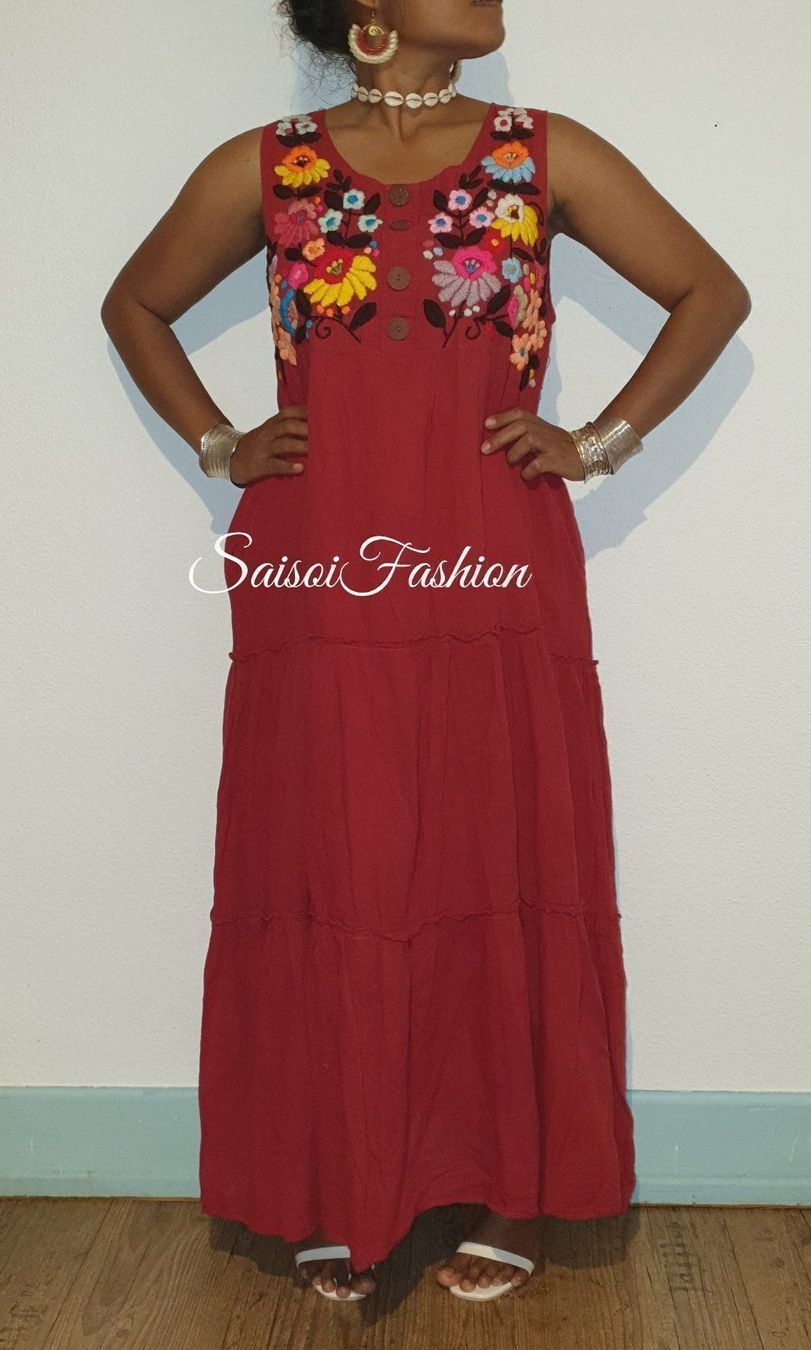 Vestiti: Sommer Boho Handmade 100%Baumwolle Maxikleid  XS-L – Nuovo e nell'imballaggio originale da Ebmatingen venduto da SaisoiFashion 7