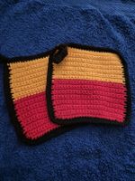 1 Paar Topflappen gehäkelt  Handarbeit