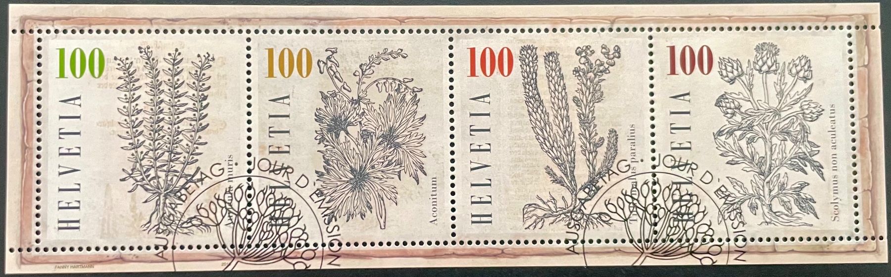 Alle Briefmarken: Sonderblock Heilpflanzen – Neu (gemäss Beschreibung) aus Bern von schm1969