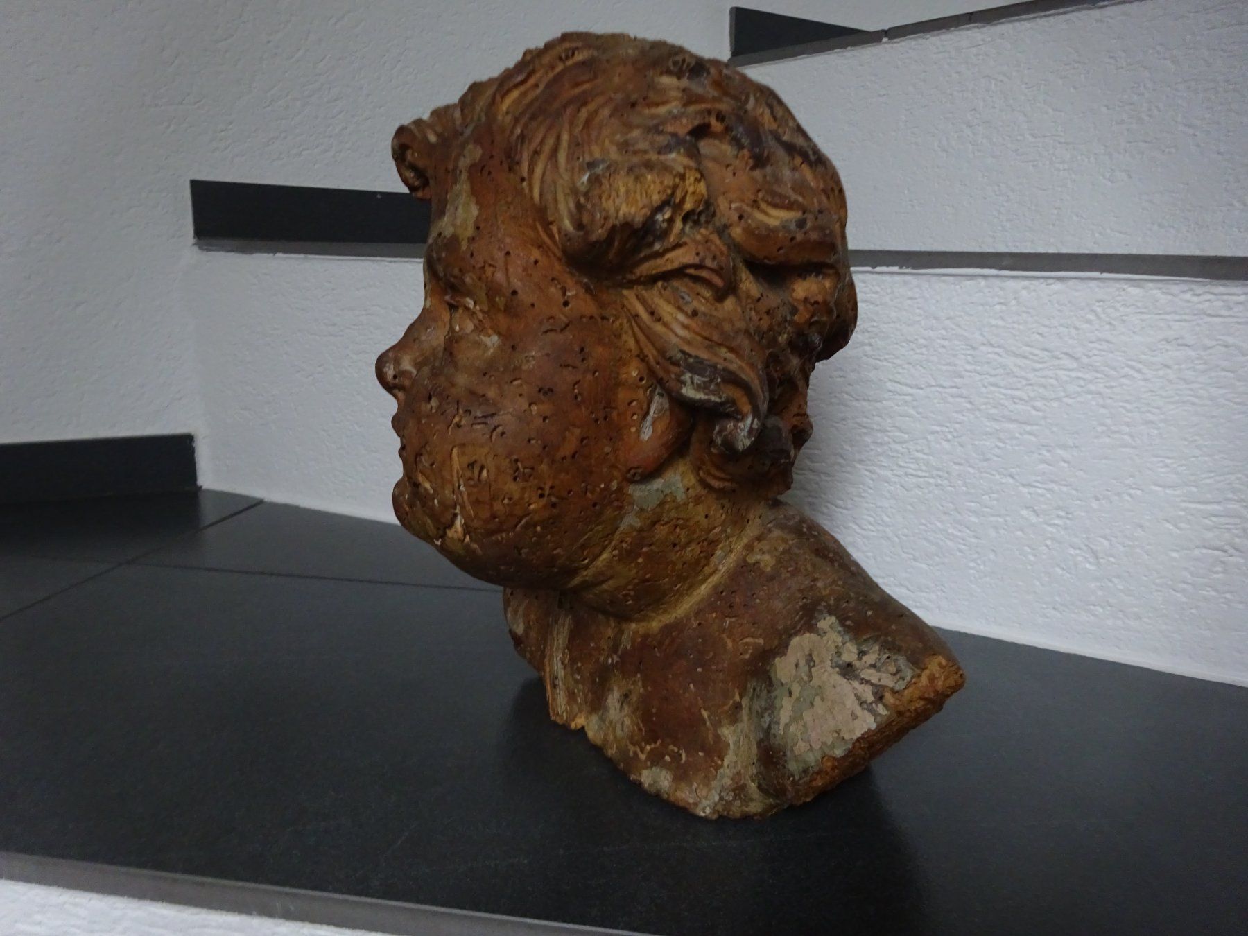 Sculture & Statue: Antike Holzbüste / Engelskopf Putto Barock Krippe – Usato da Oetwil am See venduto da Senegal 3