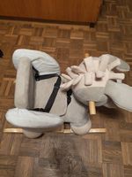 Kinder Schaukelpferd Pluesch mit Gurt und Lehne