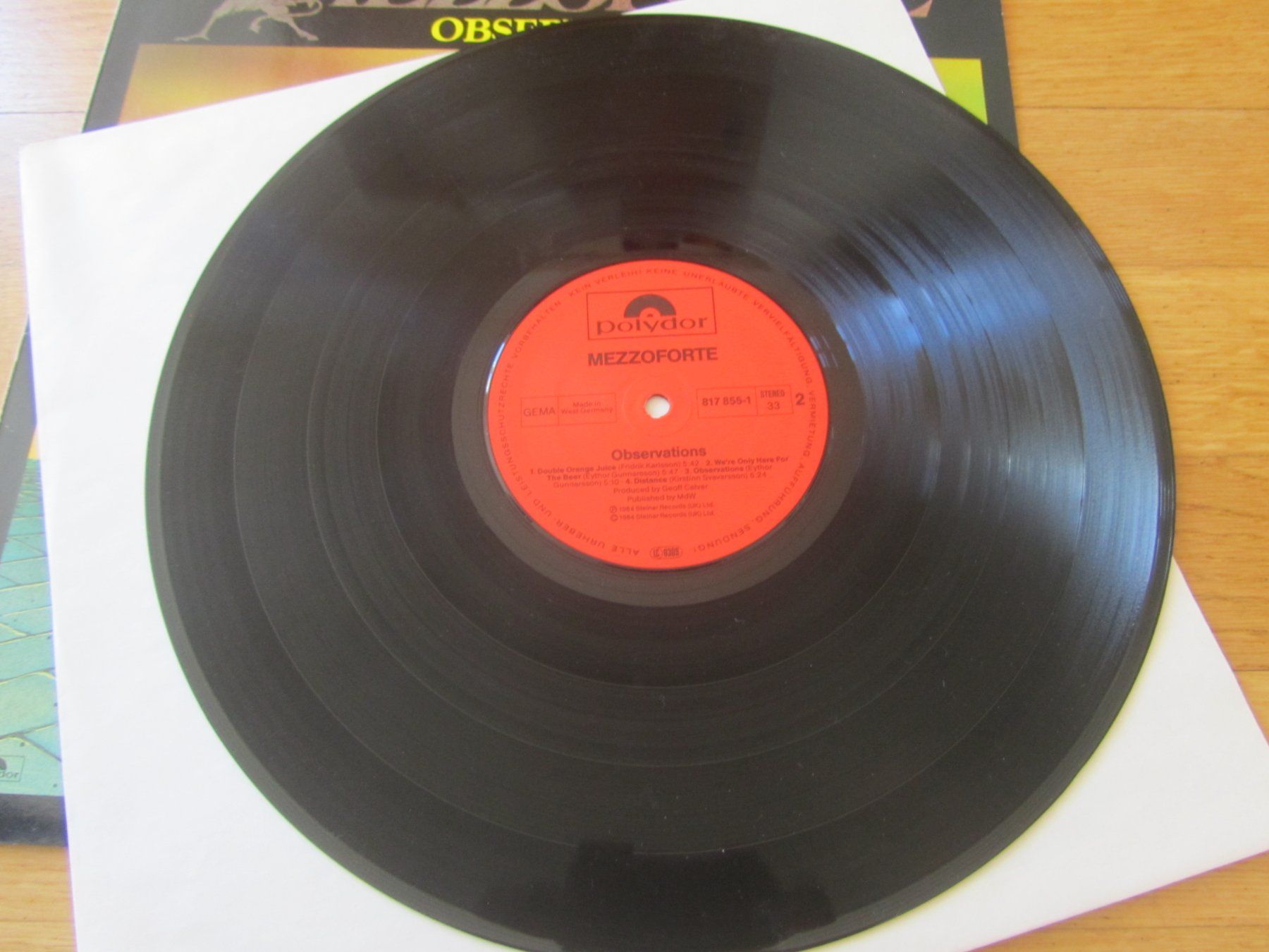 Dischi in vinile: Mezzoforte Observations LP Vinyl 1982 – Usato da Seengen venduto da mikelele 2