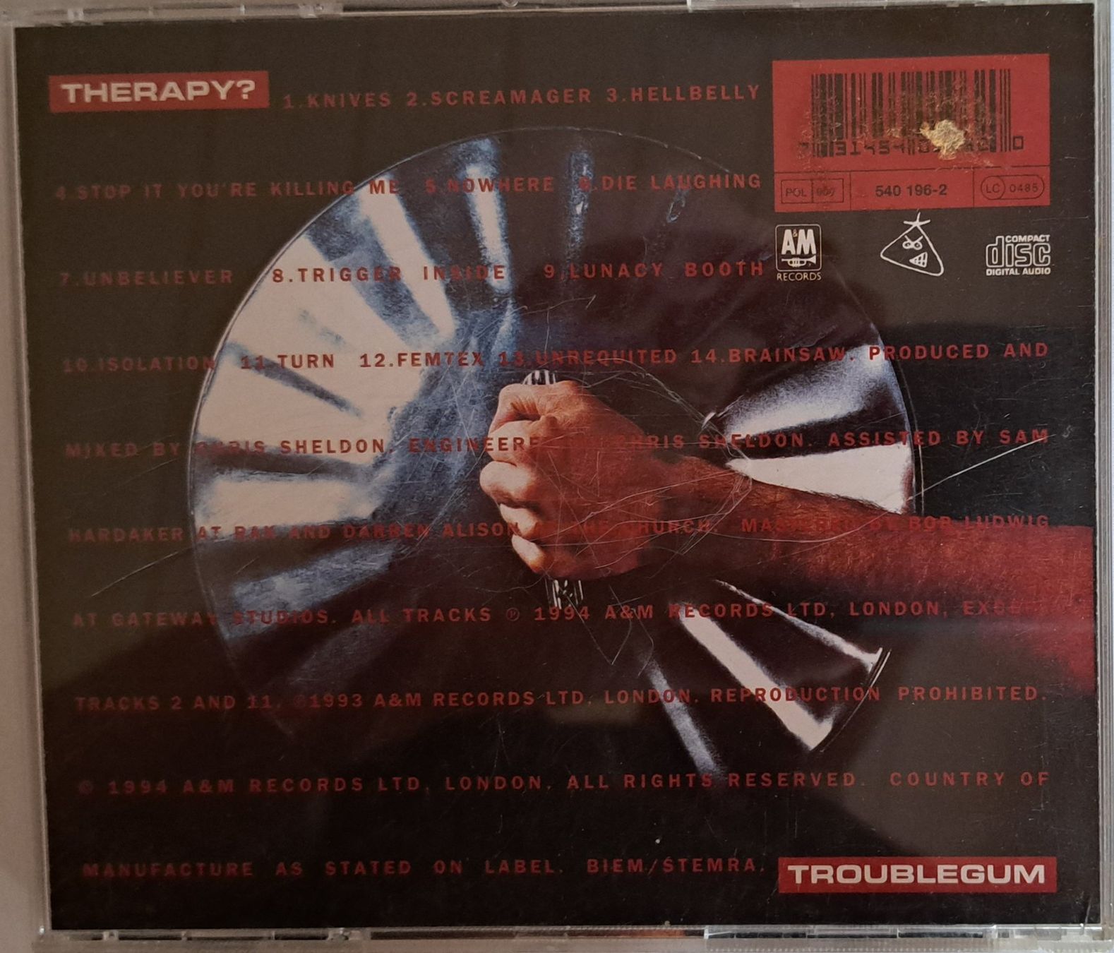CD: Therapy? Troublegum - Erstauflage 1994 – Usato da Tenniken venduto da mik_6mxg 3