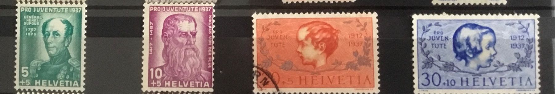 Tutti i francobolli: Alte Schweizer Briefmarken, Pro Juventute 1937 – Usato da Kerzers venduto da Georges3210