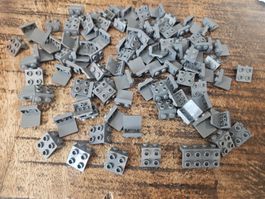 lego 44728 lot de 100 pièces Dark Bluish Gray Bracket 1 x 2