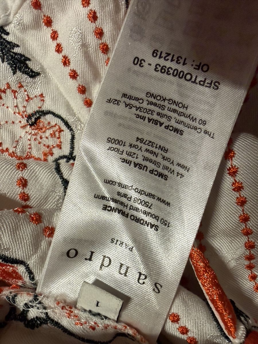 Sandro Chemisiers: Sandro Embroidery Viscose Blend Blouse – D'occasion à St.Josefen par lop_lh8d 7