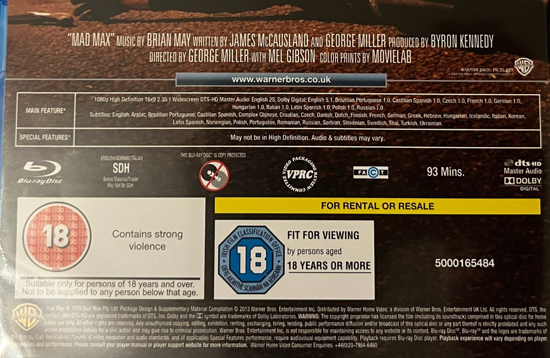 Tutti i DVDs: Mad Max Trilogy (1979-1985) Blu-Ray – Usato da Fahrweid venduto da pasta_555 4