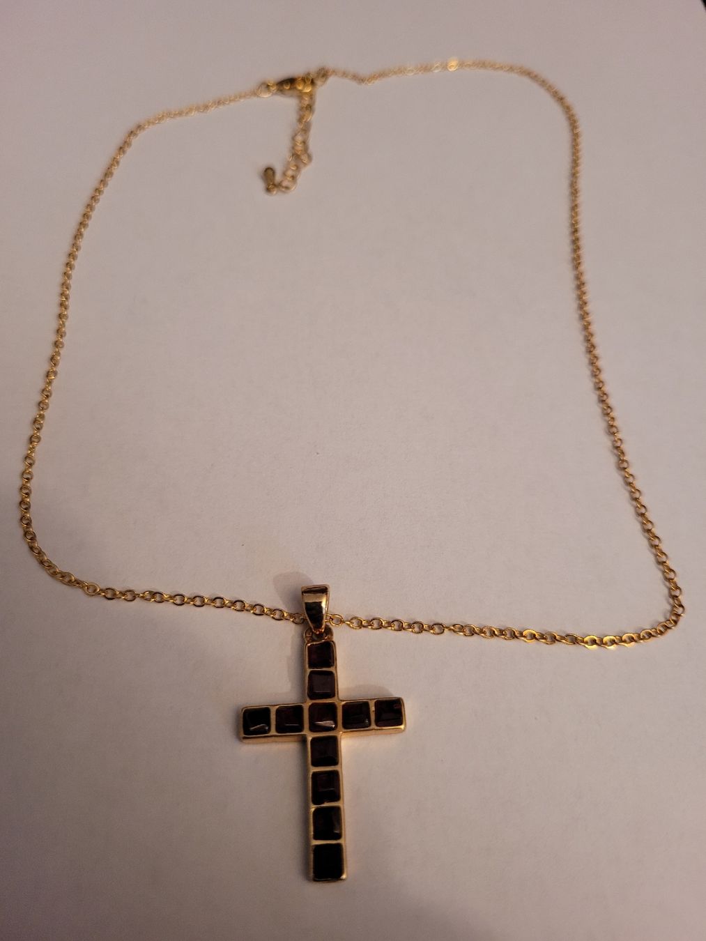 Catenine: Kette mit Kreuzanhäng – Nuovo (secondo la descrizione) da St. Gallen venduto da kamel27 1