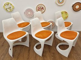 Space Age Design 6er Stuhl Set, Steen Østergaard, CADO, 70er
