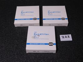 3x MN 90mm Filterpapier, NEU