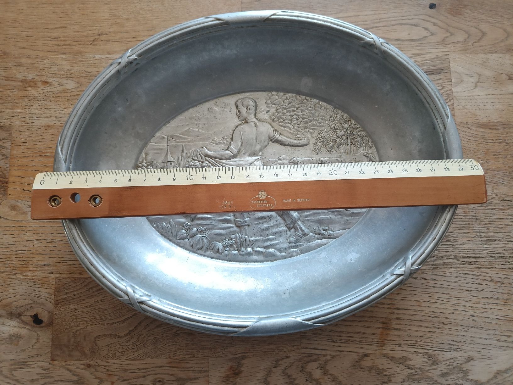 Piatti di portata: ancien plat "le semeur" vintage – Usato da Bex venduto da Canouille 3