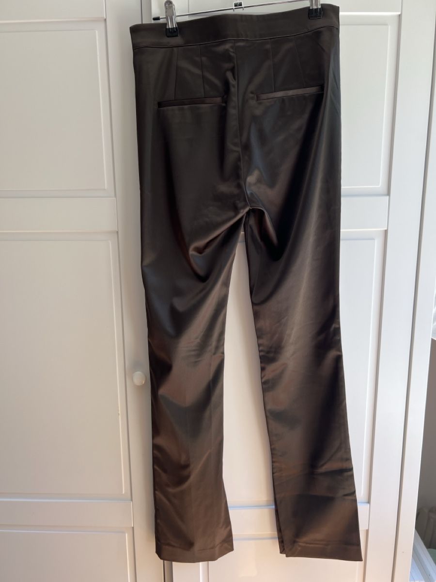 Massimo Dutti Pantaloni: Massimo Dutti brown trousers, slit hem, size 38 new – Nuovo e nell'imballaggio originale da Adliswil venduto da youngbee 5