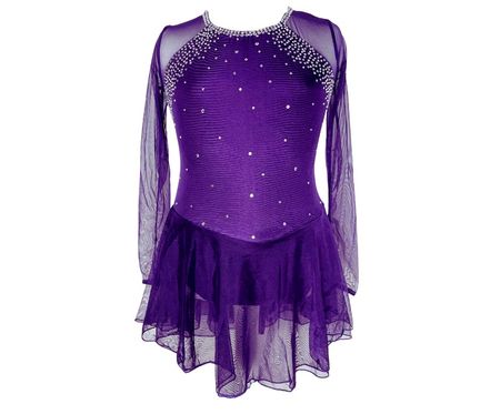Eiskunstlauf Eislauf Kürkleid 6 / 110-116 neu