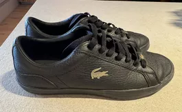 Schwarze LACOSTE Leder-Turnschuhe, Grösse 40 - kaum getragen