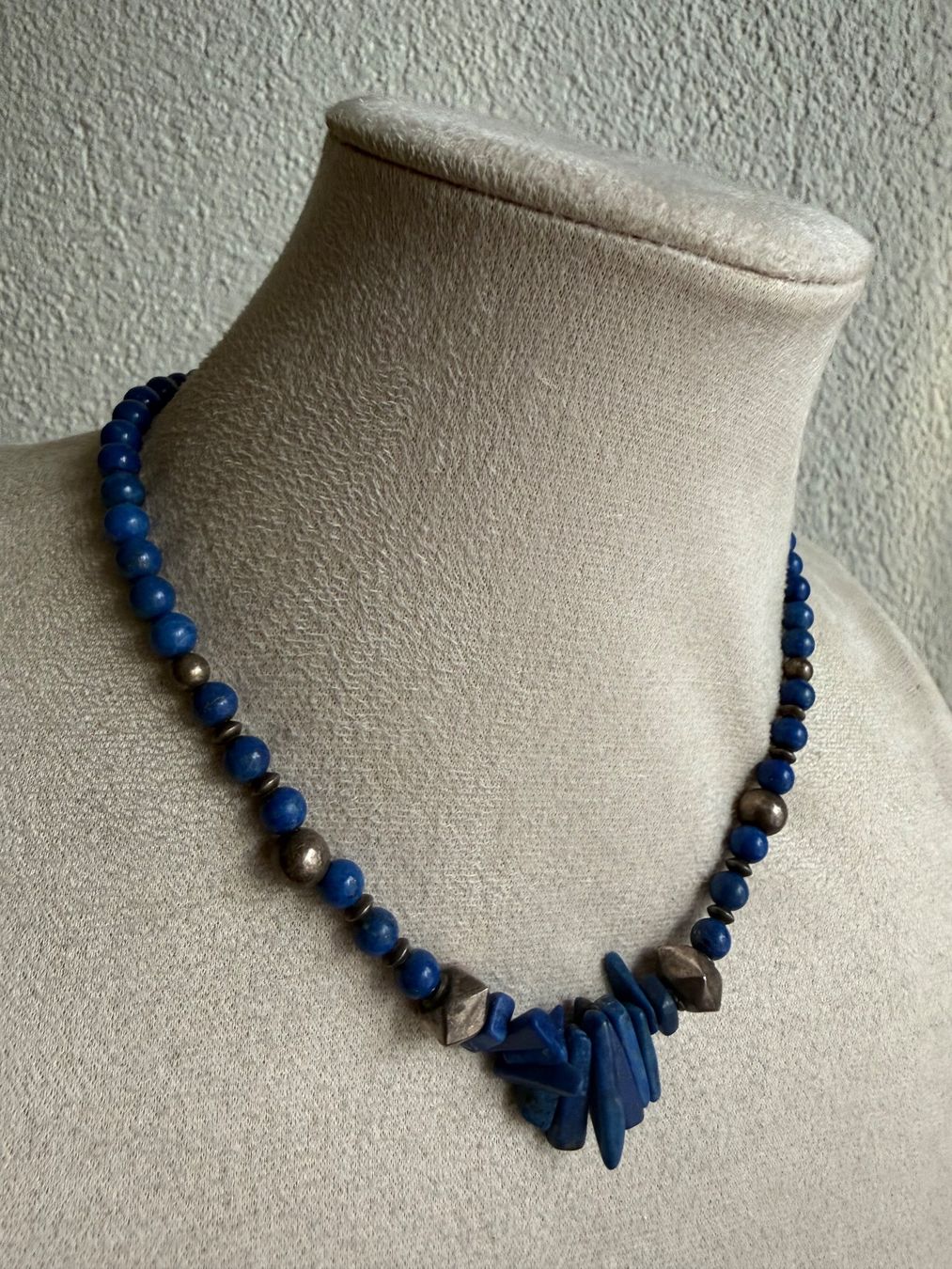 Colliers: Lapislazuli Kette mit Silber Verschluss 925 – D'occasion à Spiegel b. Bern par Rogger72 2
