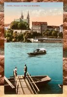 BASEL - Rheinfähre & Münster mit Pfalz