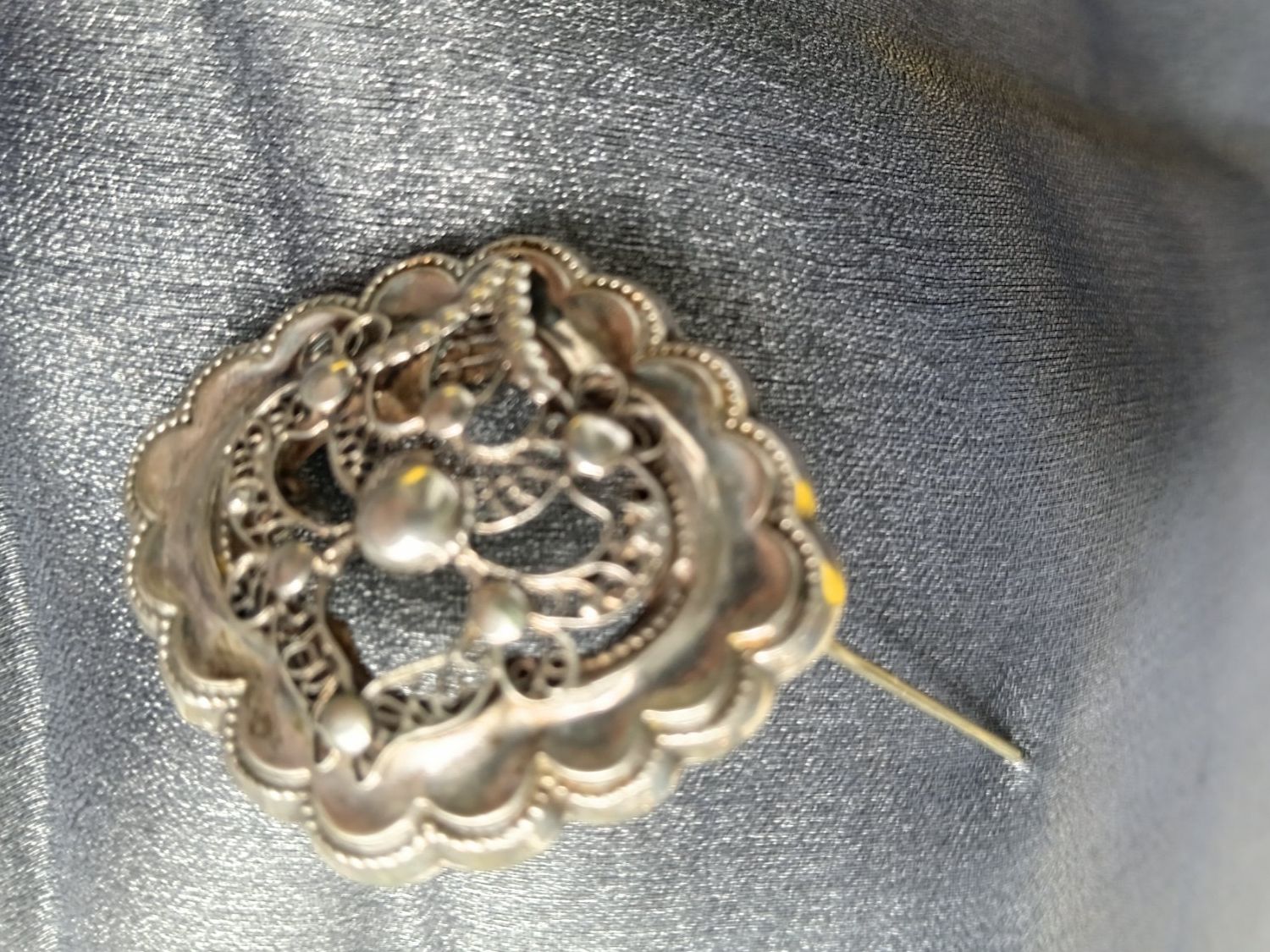 Spille & Fermagli: Antike Brosche Filigran Brosche Schmuck Silber 835 – Usato da Münchenbuchsee venduto da babilibern 5