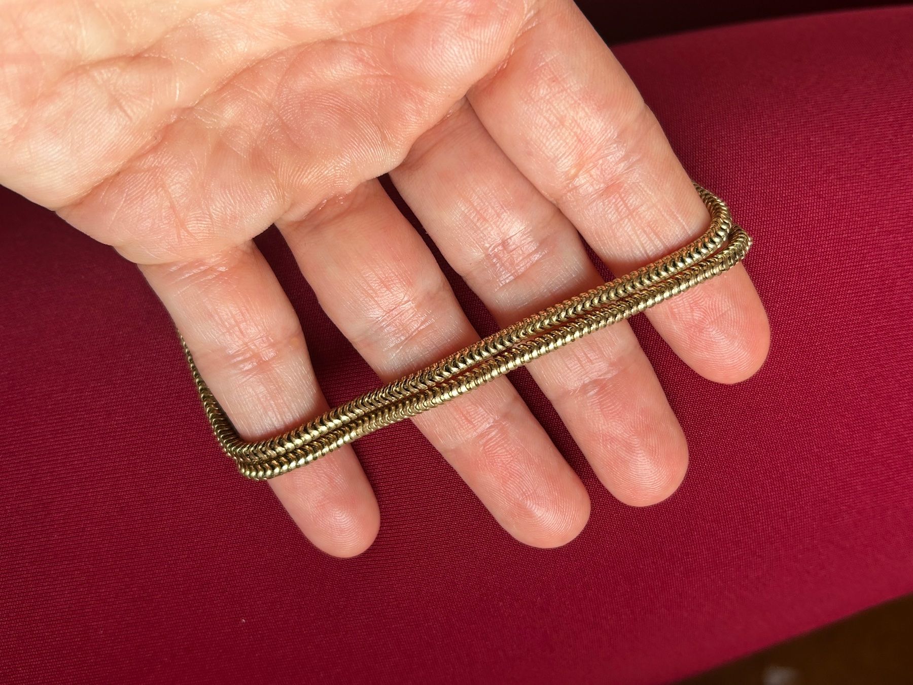 Catenine: Schlangenkette, elegant & klassisch, golden – Usato da Laufen venduto da Bellavitaboom 7
