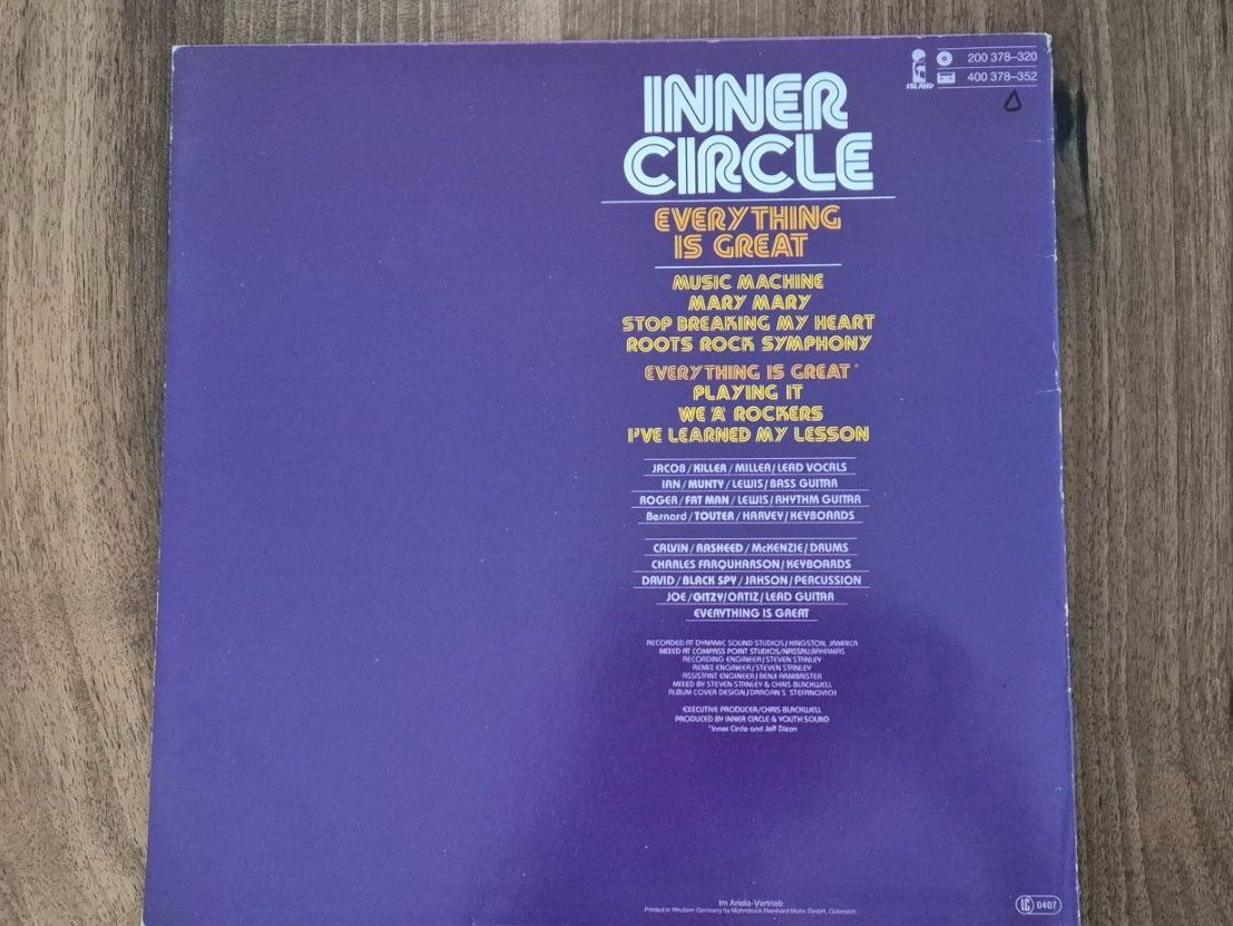 Dischi in vinile: Inner Circle - Everything Is Great – Usato da Emmenbrücke venduto da eneredi 1