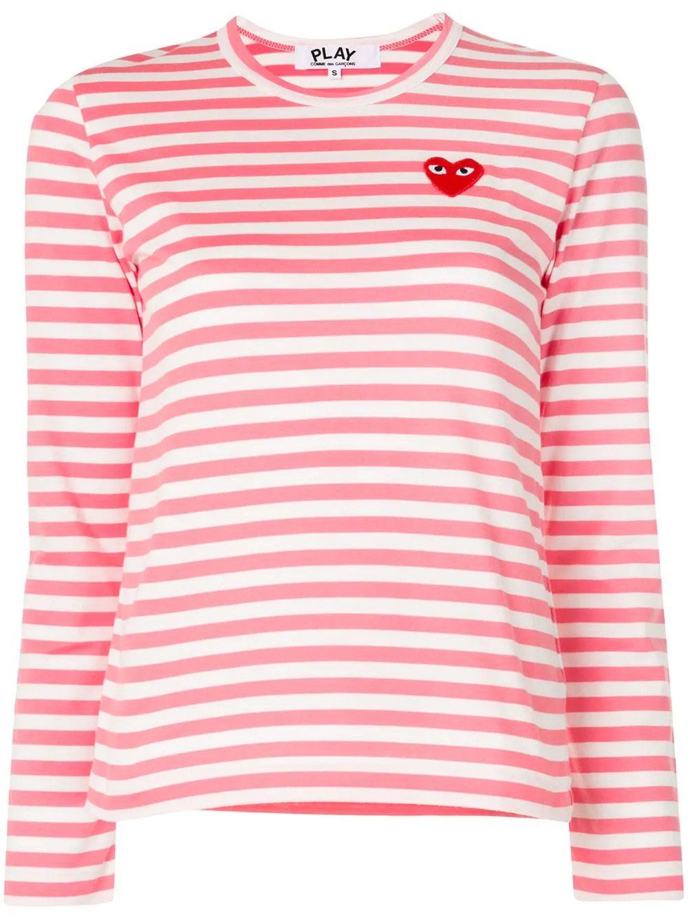 Comme Des Garcons T-Shirts: Comme des Garçons PLAY-Damen-Rosa/Weiss Large – Neu und originalverpackt aus Zürich von DClaudia 1