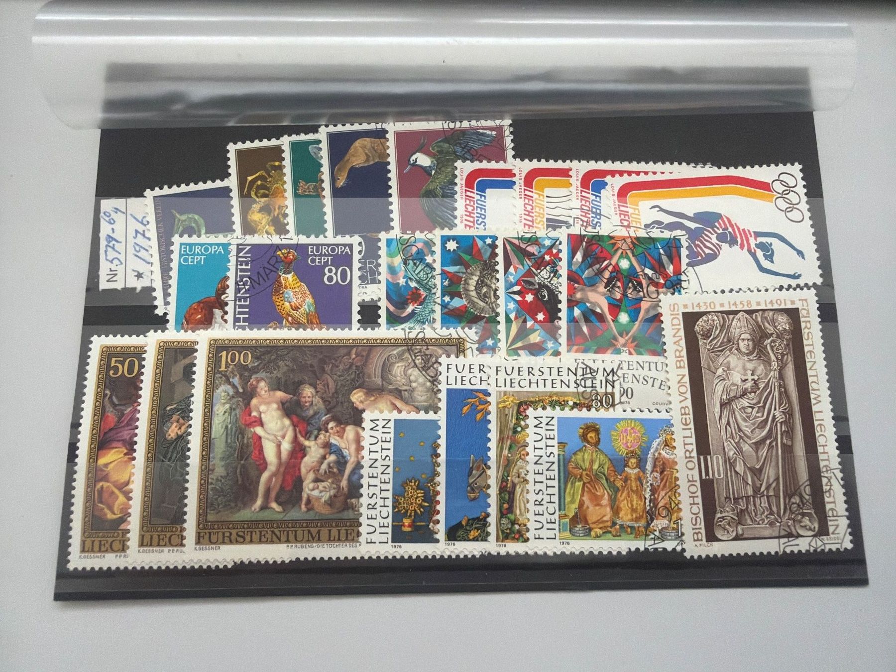 Alle Briefmarken: Liechtenstein 1976 EP Stempel – Gebraucht aus Küssnacht am Rigi von POSTOMASTER