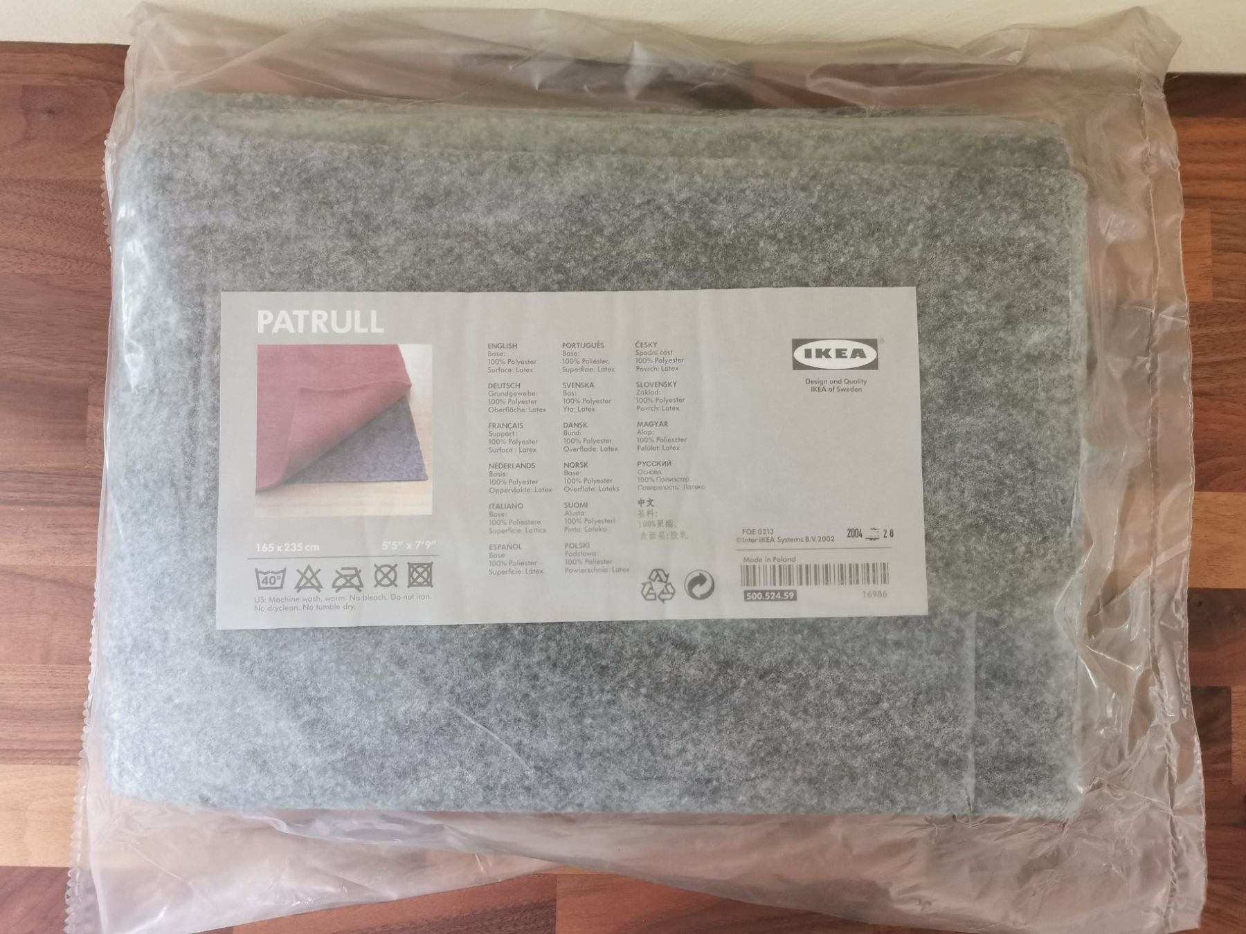 IKEA; Unterteppich / Teppichunterlage rutschhemmend 165x235 (Neu und originalverpackt) in Boniswil für CHF 5 – mit Lieferung auf Ricardo kaufen